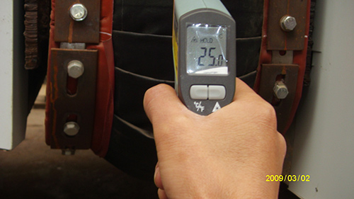 Temperature measurement during operation